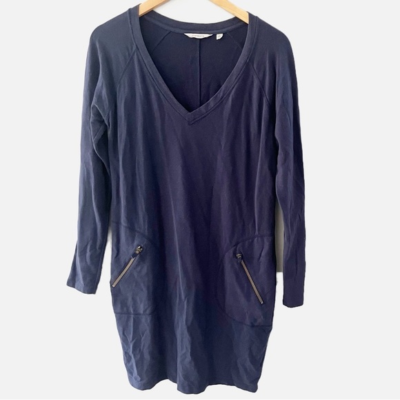 Athleta Dresses & Skirts - Athleta Navy Blue Oversized Sweatshirt Enchanted Dress Size Medium